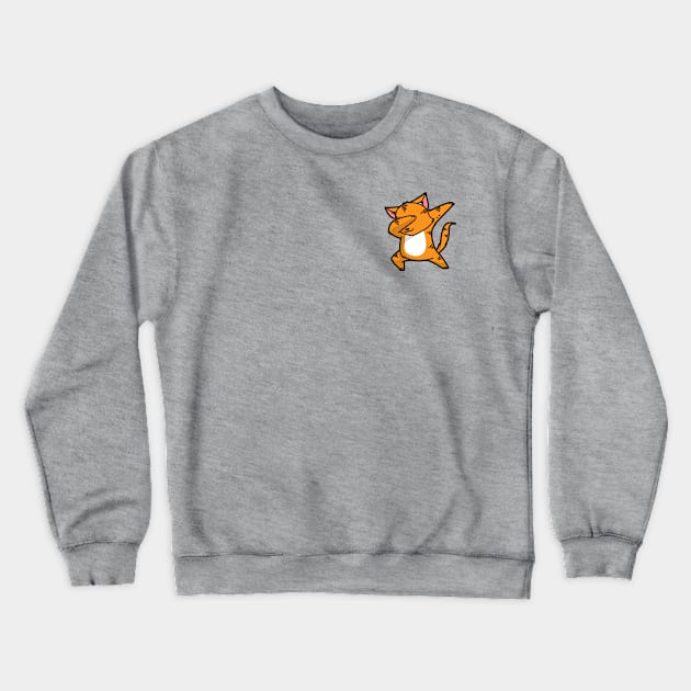 Dabbing Cat Crewneck Sweatshirt by Tobe_Fonseca